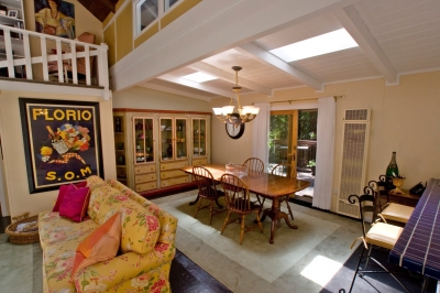 Spacious dining area.